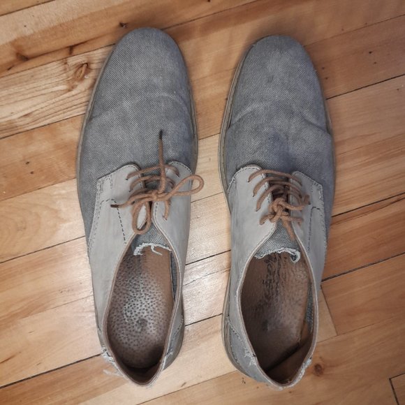 Lightweight canvas derby shoes - Picture 1 of 4